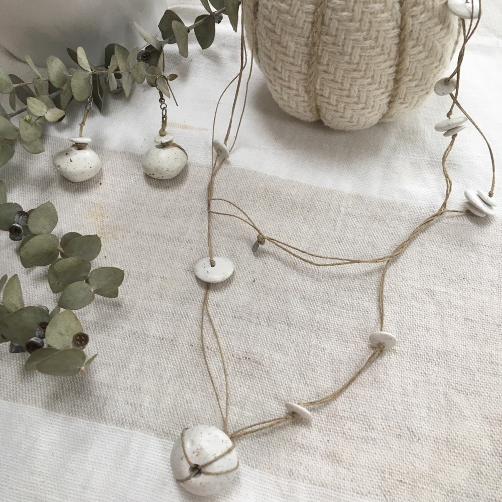 2 for $10 Bundle - Stone earrings and necklace